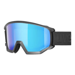 Gogle narciarskie Uvex Athletic CV Black Matt Mirror Blue S2 OTG 2025