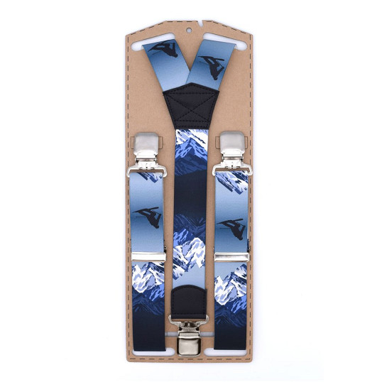 Szelki do spodni narciarskich TopGal Light Blue Ski