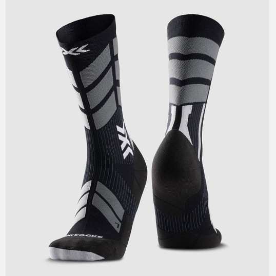 Skarpety biegowe X-Socks X-Country Perform Crew Black Light Grey 2026
