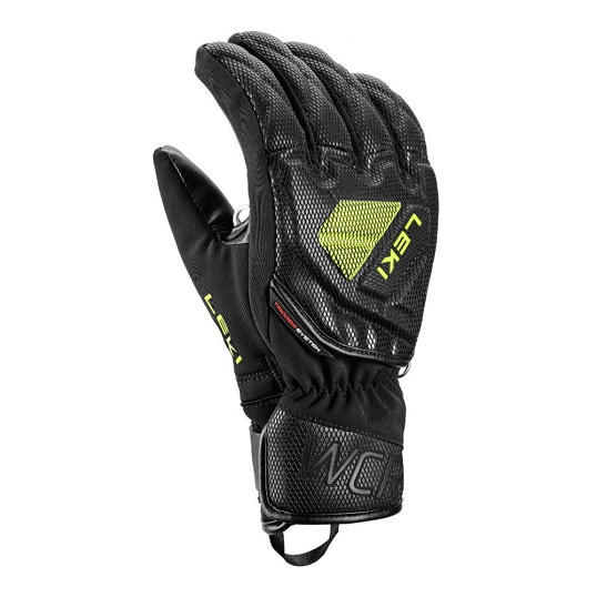 Rękawice narciarskie dziecięce Leki Wcr C-Tech 3D Junior Black Ice Lemon 2026