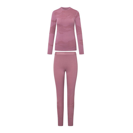 Komplet bielizna damska termoaktywna z wełną merino Viking Gasher Set Pink 2027