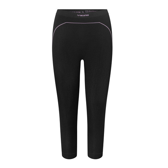 Spodnie bielizna damska termoaktywna Viking Etna 3/4 Black Lavender 2027