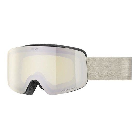 Gogle narciarskie dziecięce Uvex Pwdr FM Black Matt / Mirror Platin OTG S1 2027