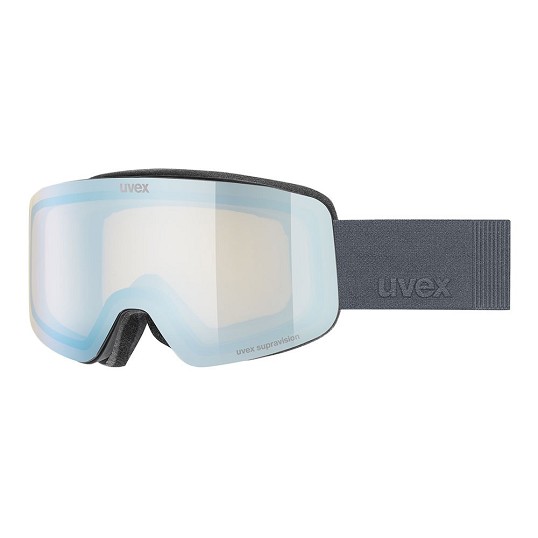 Gogle narciarskie dziecięce Uvex Pwdr FM Black Matt / Mirror Sapphire OTG S1 2027