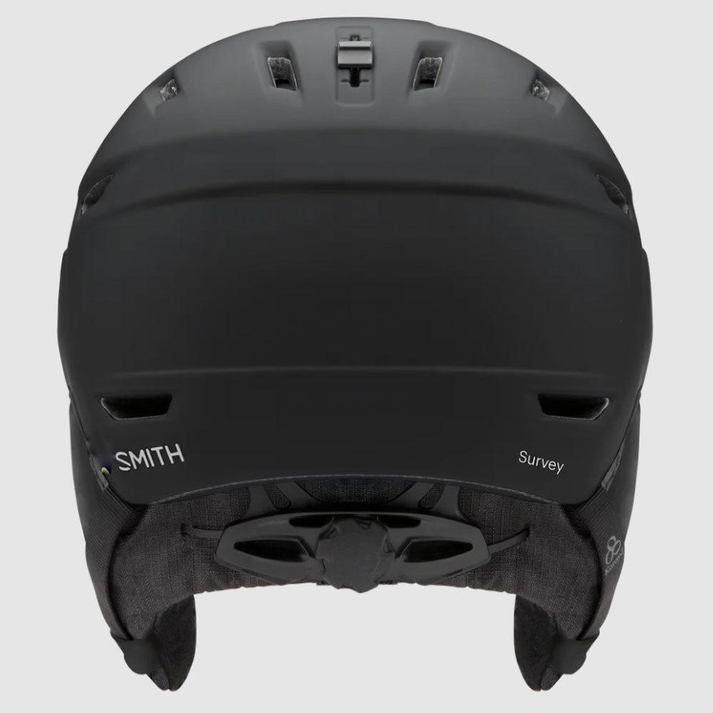 Kask narciarski Smith Survey Matte Black ChromaPop Green Mirror 2027