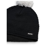 Czapka narciarska Eisbar Jamie Pompon MÜ Black White 2027