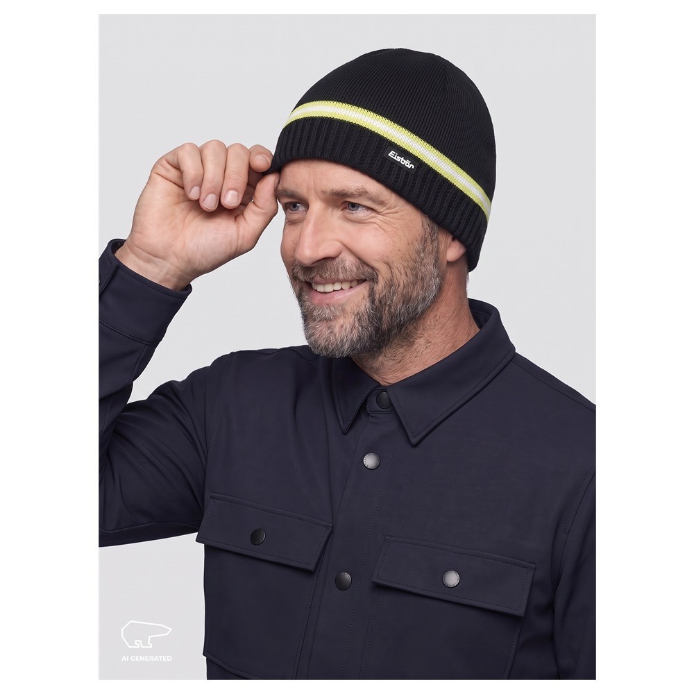 Czapka Eisbar Mountain MÜ XL Black Lemon White 2027