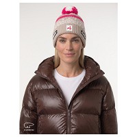 Czapka narciarska Eisbar Norrak Pompon MÜ SA Brushed Silver White Pitti Pink 2027