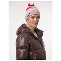 Czapka narciarska Eisbar Norrak Pompon MÜ SA Brushed Silver White Pitti Pink 2027