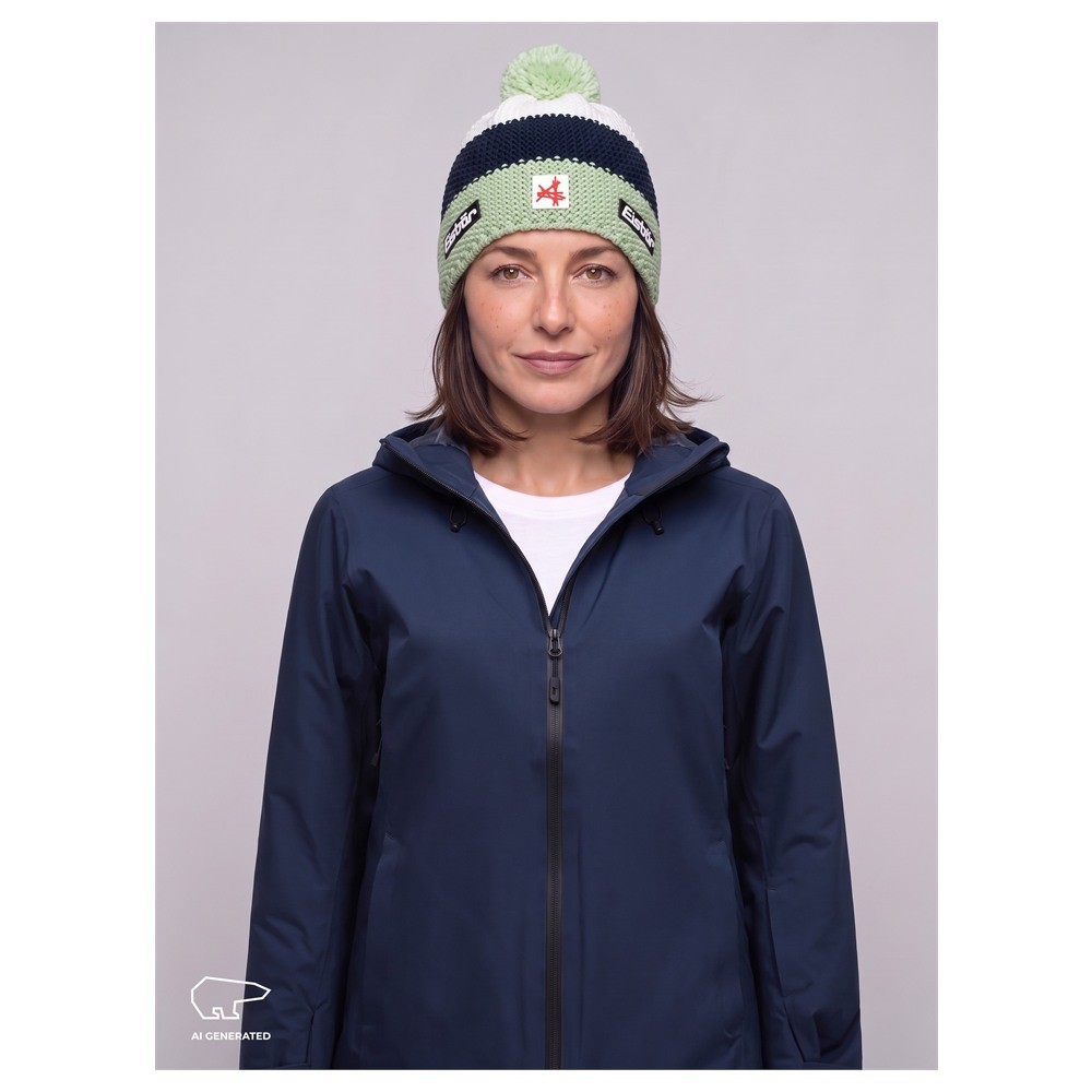 Czapka narciarska Eisbar Star Pompon MÜ SA Arctic Basil Night White 2027