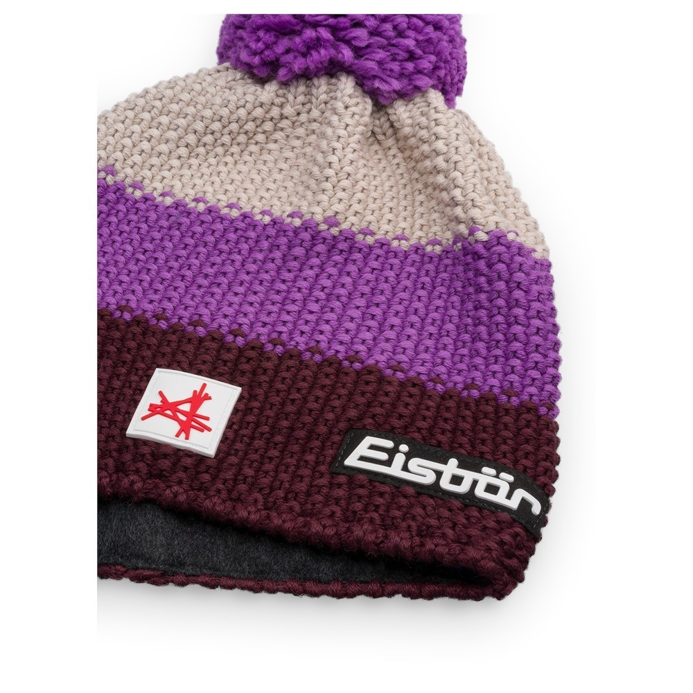 Czapka narciarska Eisbar Star Pompon MÜ SA Night Red Frozen Twilight 2027