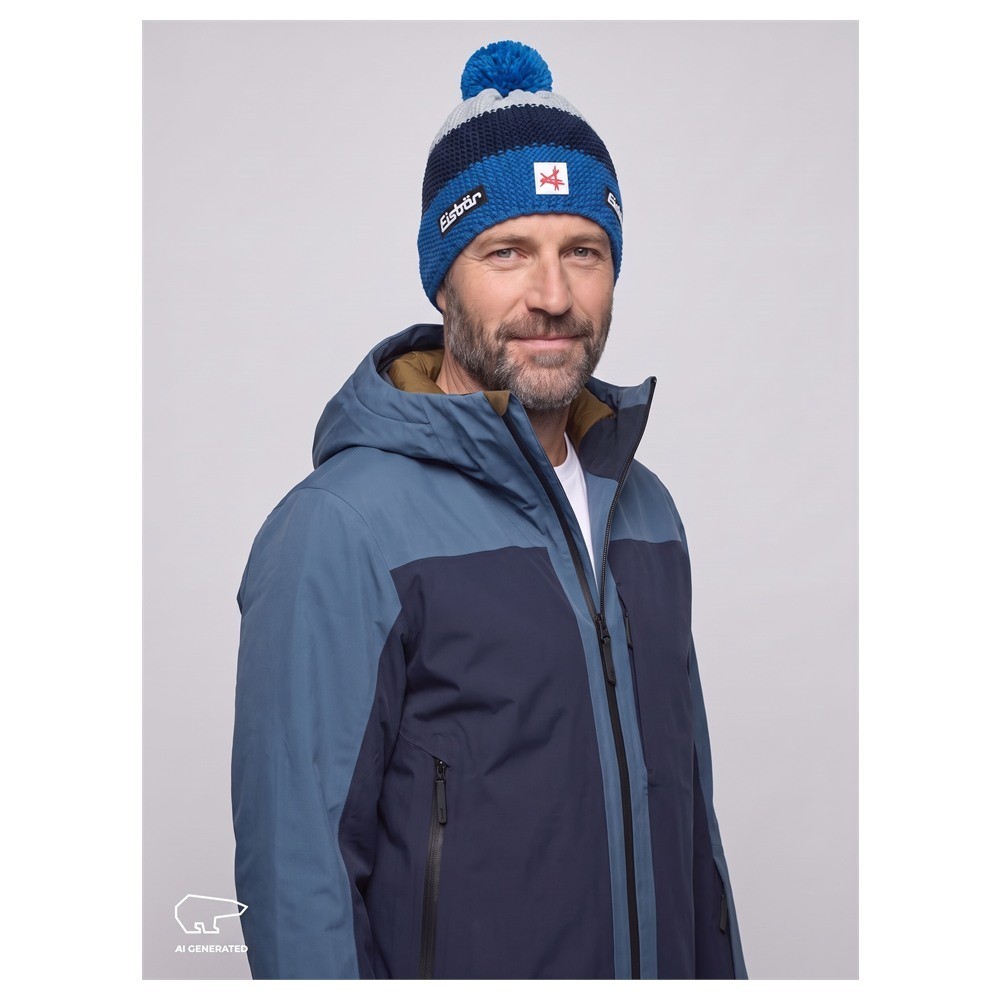 Czapka narciarska Eisbar Star Pompon MÜ SA Horizon Blue Night Fjord 2027