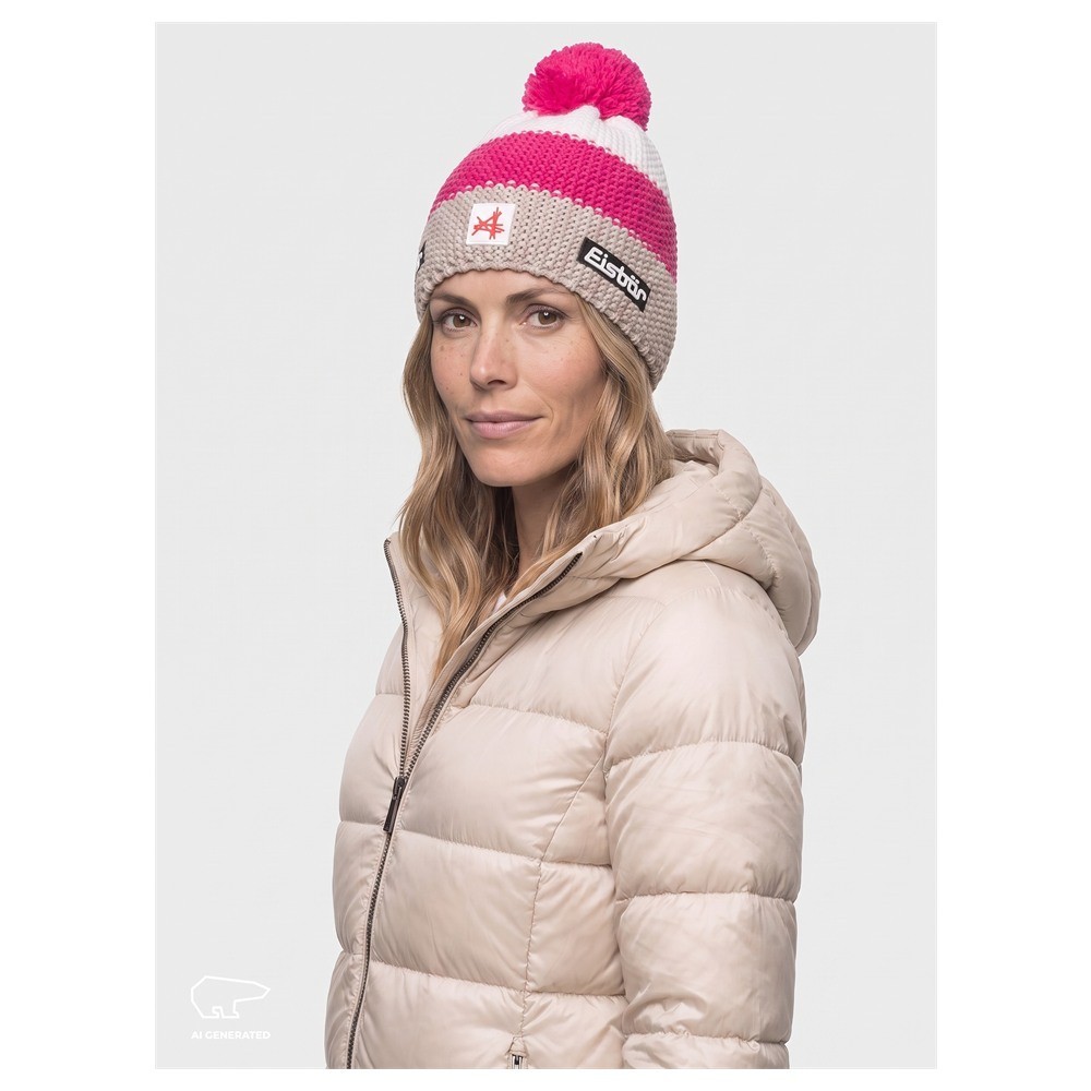 Czapka narciarska Eisbar Star Pompon MÜ SA Pink Beige 2027