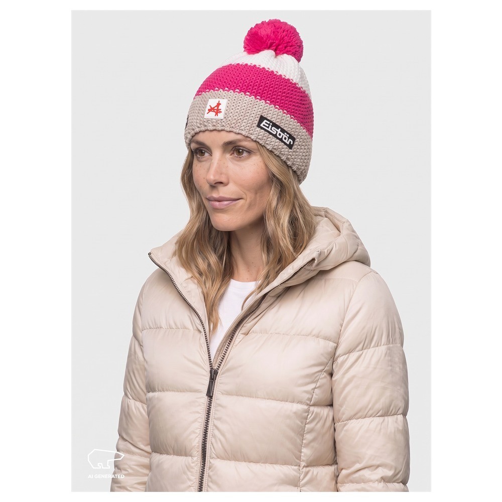 Czapka narciarska Eisbar Star Pompon MÜ SA Pink Beige 2027