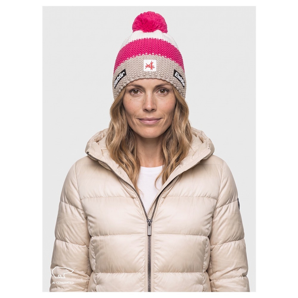 Czapka narciarska Eisbar Star Pompon MÜ SA Pink Beige 2027