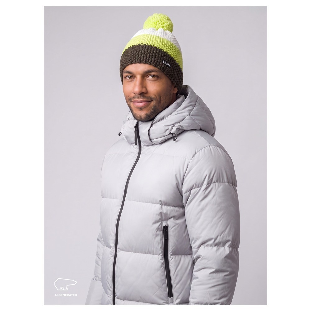 Czapka narciarska Eisbar Star Pompon Outdoor Green Winter Lemon White 2027