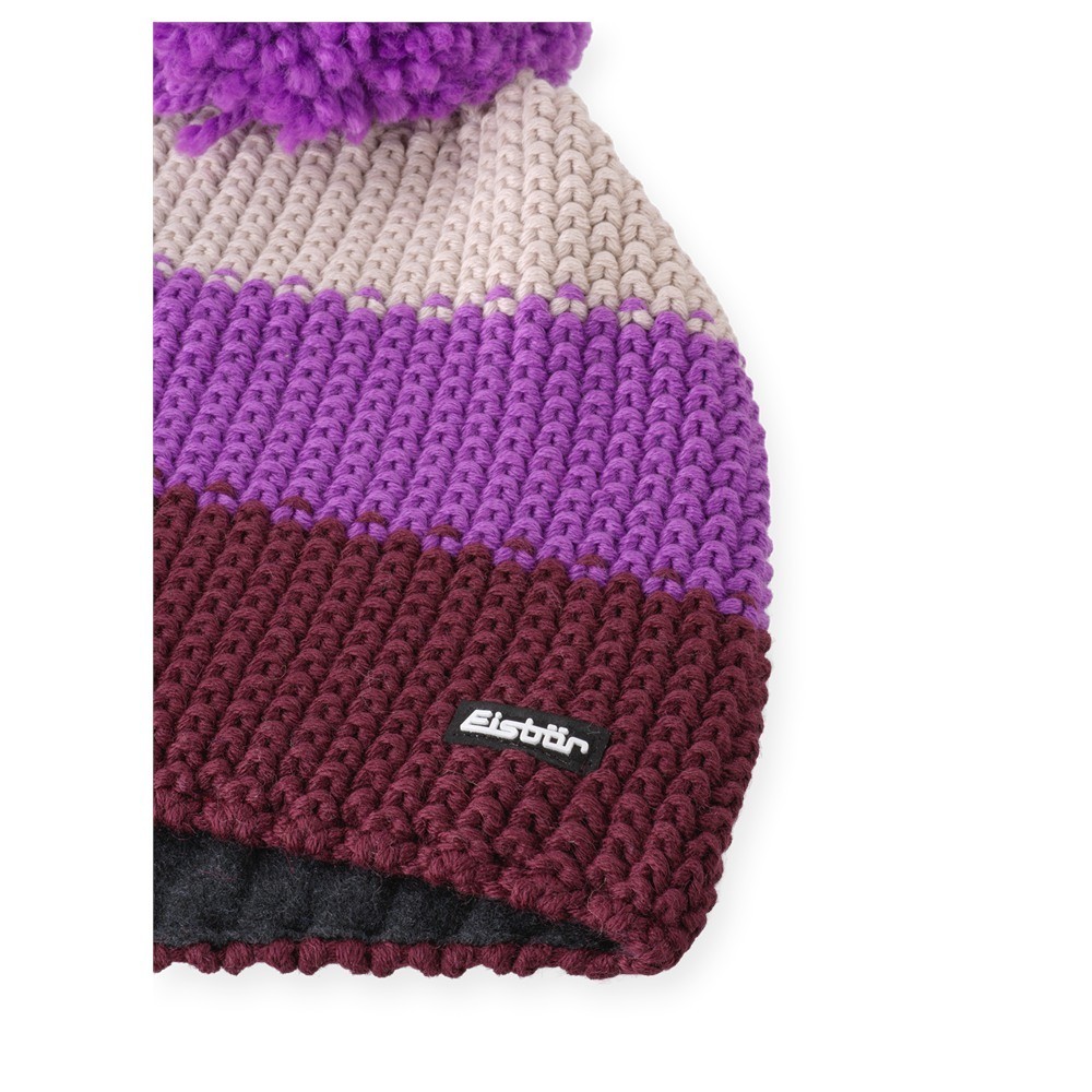 Czapka narciarska Eisbar Star Pompon Night Red Frozen Twilight 2027