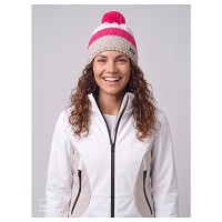 Czapka narciarska Eisbar Star Pompon Brushed Silver Pitti Pink White 2027