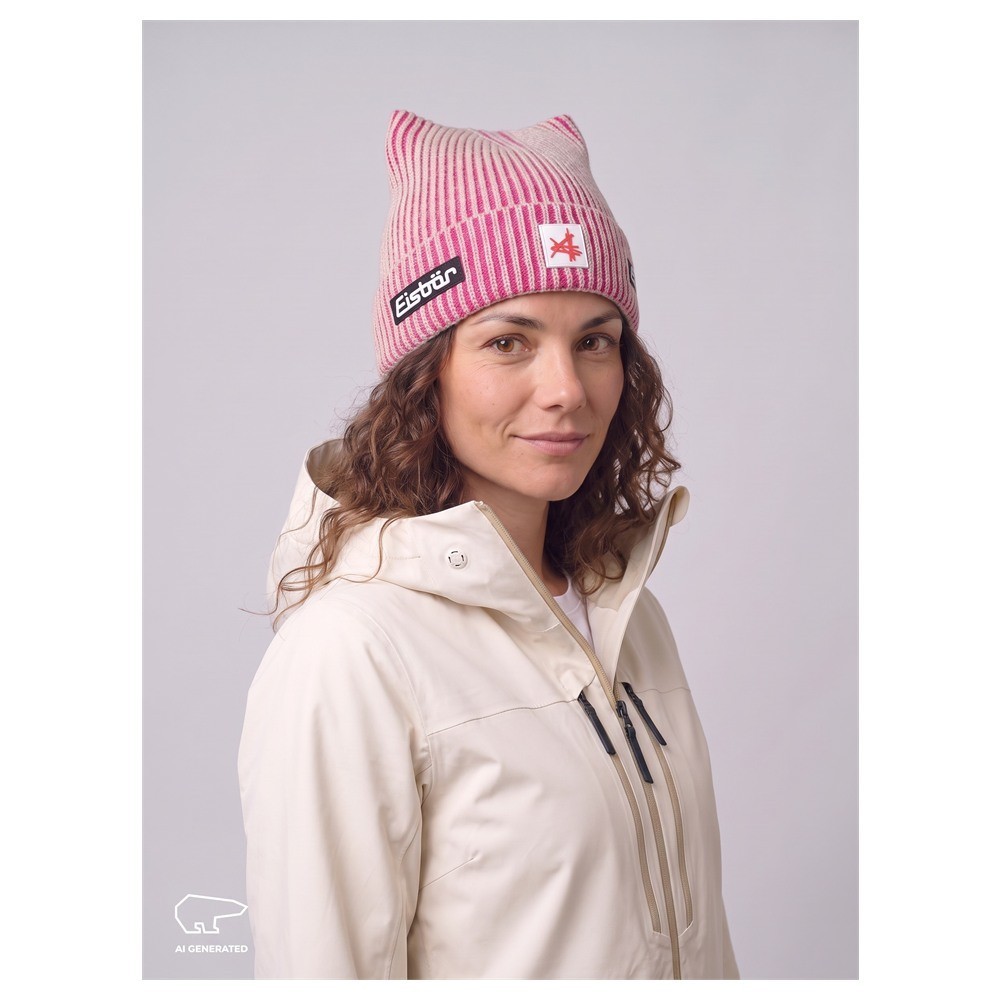 Czapka narciarska Eisbar Sorra MU SA Brushed Silver Pitti Pink 2027