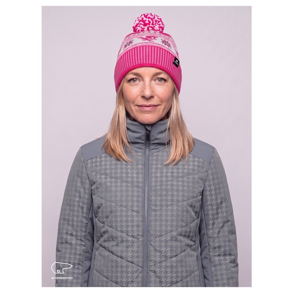 Czapka Eisbar Retroski Pompon Pink White 2027