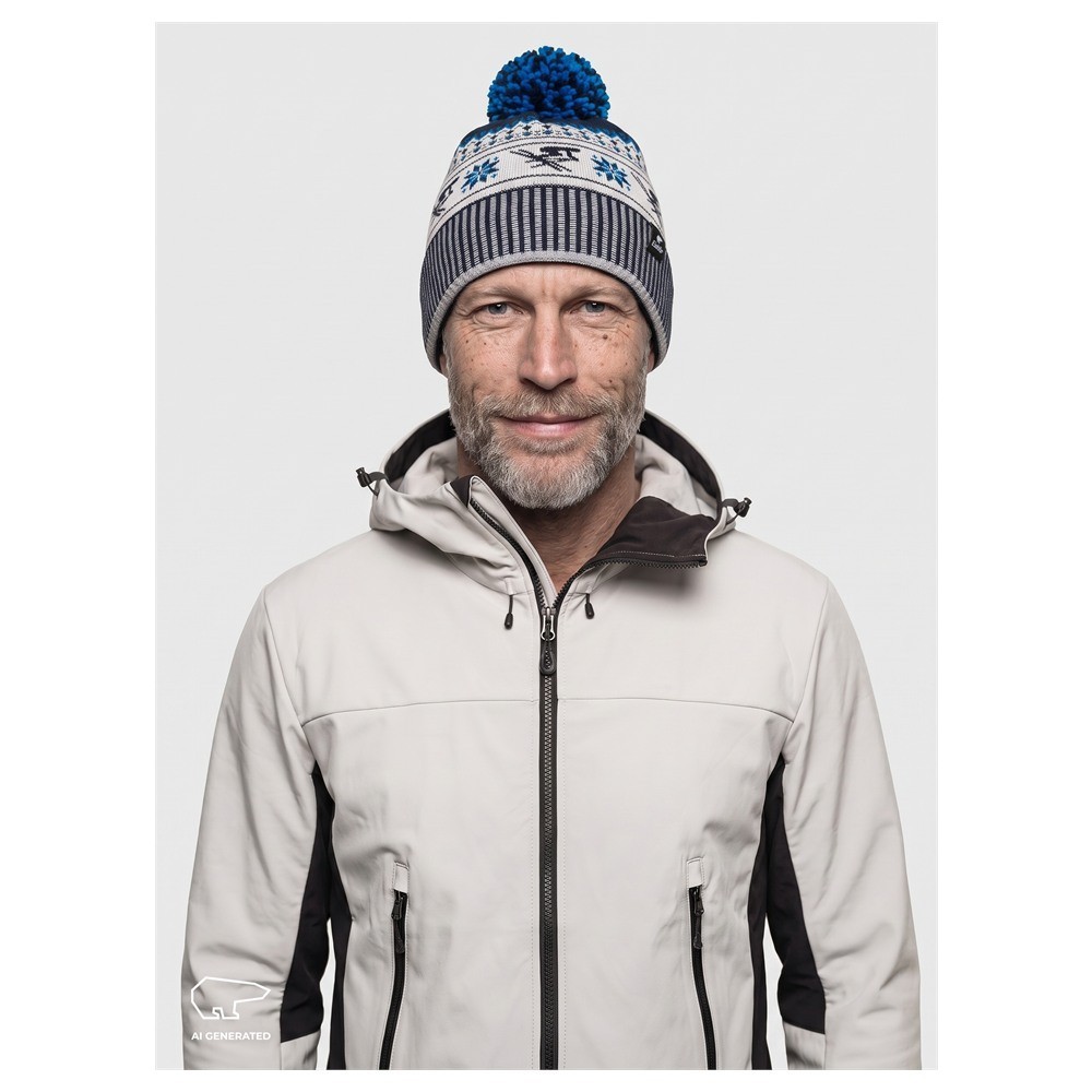 Czapka Eisbar Retroski Pompon Night Blue White 2027