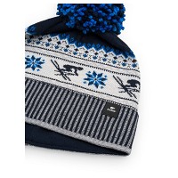 Czapka Eisbar Retroski Pompon Night Blue White 2027