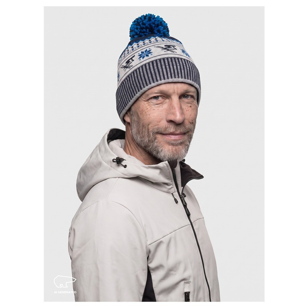 Czapka Eisbar Retroski Pompon Night Blue White 2027