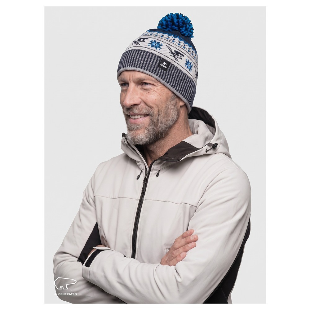 Czapka Eisbar Retroski Pompon Night Blue White 2027