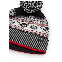 Czapka Eisbar Retroski Pompon Black Red White 2027