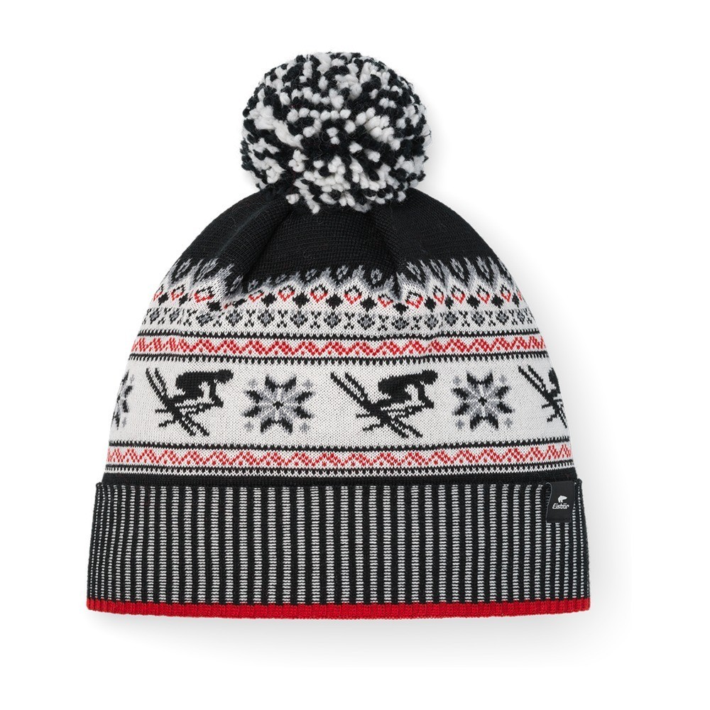 Czapka Eisbar Retroski Pompon Black Red White 2027