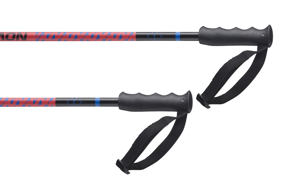Kijki narciarskie Salomon POLAR JR Black / Race Blue 2027