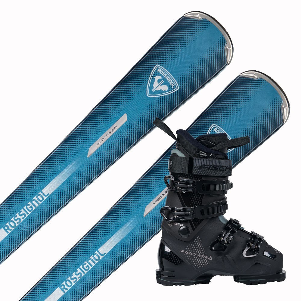 Zestaw zjazdowy damski Rossignol Nova 8 + XP11 + Fischer Premio 85 HV GW 2027