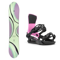 Zestaw snowboardowy damski Ride Compact 2027 + CL-4 Pink
