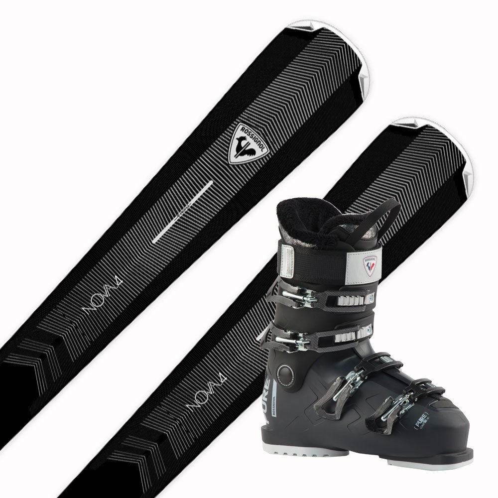 Zestaw zjazdowy damski Rossignol Nova 4 RE + Xpress W 10 GW + Rossignol Pure Comfort 60 Black 2027