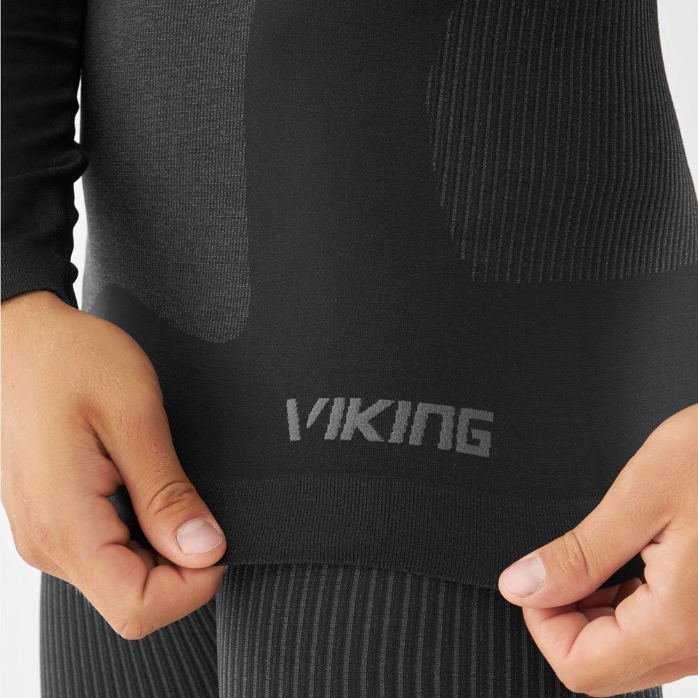 Komplet bielizna męska termoaktywna termiczna Viking Dante Black Grey 2027