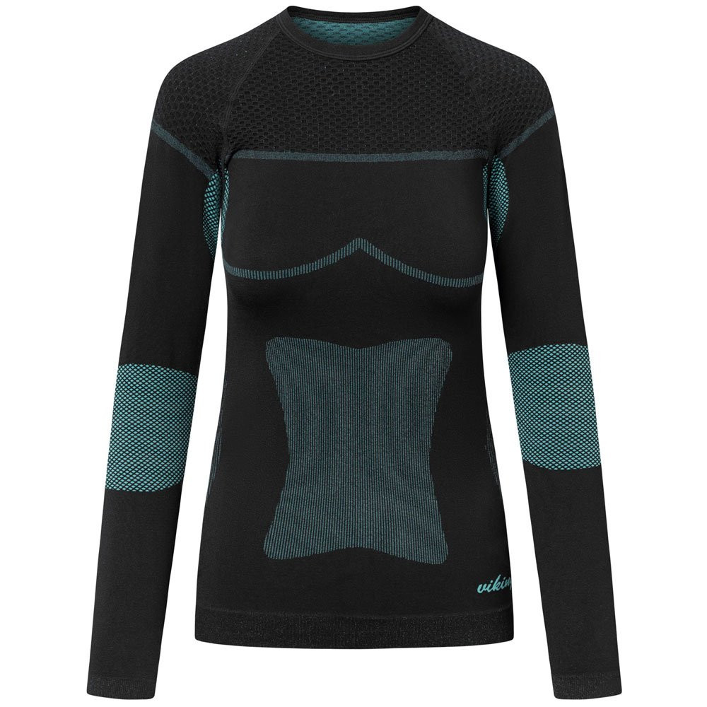 Komplet bielizna damska termoaktywna termiczna Viking Ilsa Black Turquoise 2027