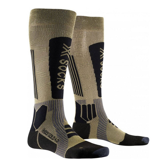 Skarpety narciarskie X-Socks Ski HeliXX 4.0 Gold Black 2026