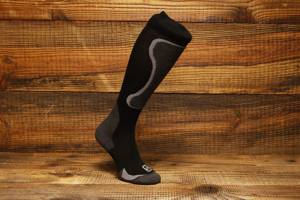 Skarpety narciarskie Salomon Ski Kart Black Anthracite - OUTLET
