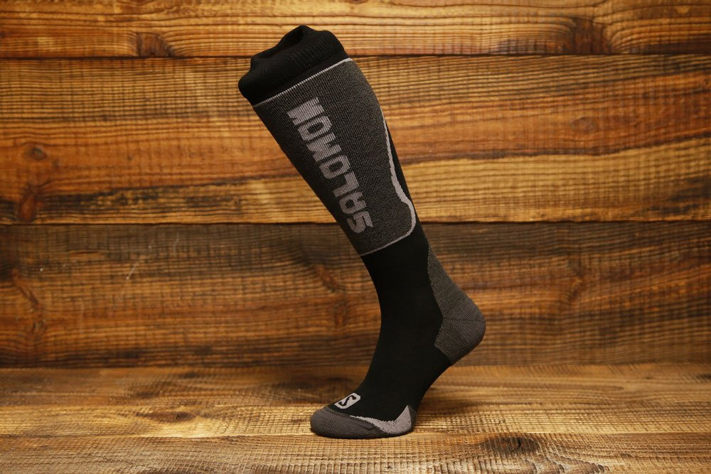 Skarpety narciarskie Salomon Ski Kart Black Anthracite - OUTLET