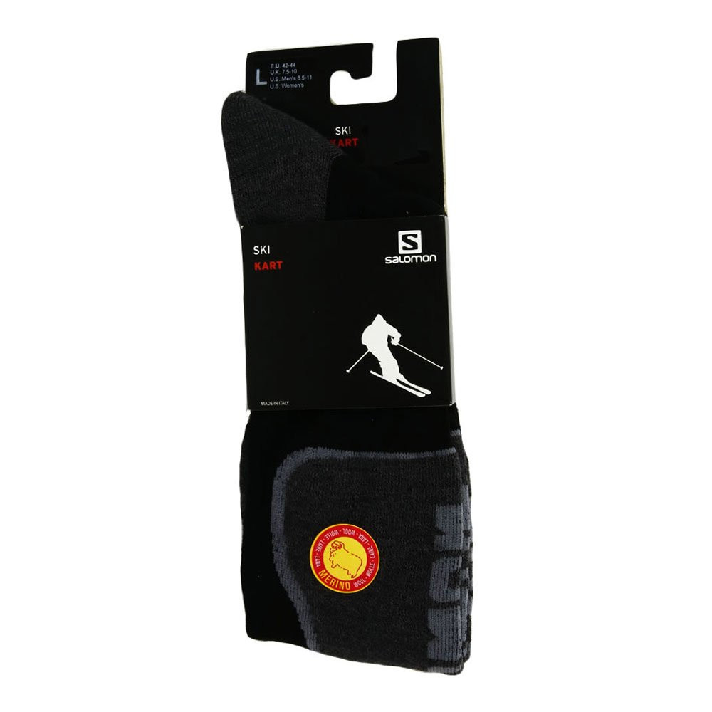 Skarpety narciarskie Salomon Ski Kart Black Anthracite - OUTLET