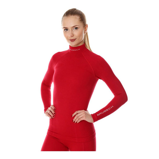 Bluza koszulka damska termoaktywna termiczna Brubeck Extreme Wool Merino Raspberry 2026