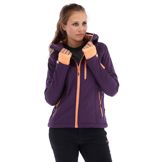Kurtka Softshell damski Viking Maroni Lady Purple Salmon - OUTLET