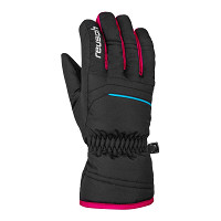 Rękawice narciarskie dziecięce Reusch Alan Junior Black Pink - OUTLET