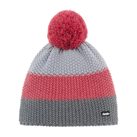 Czapka narciarska dziecięca Eisbar Star Pompon MU Kids RL Red Jeans Grey - Outlet