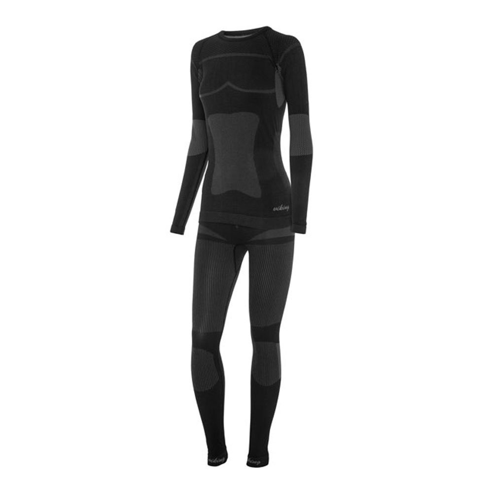Komplet bielizna damska termoaktywna Viking Ilsa Black Grey 2027