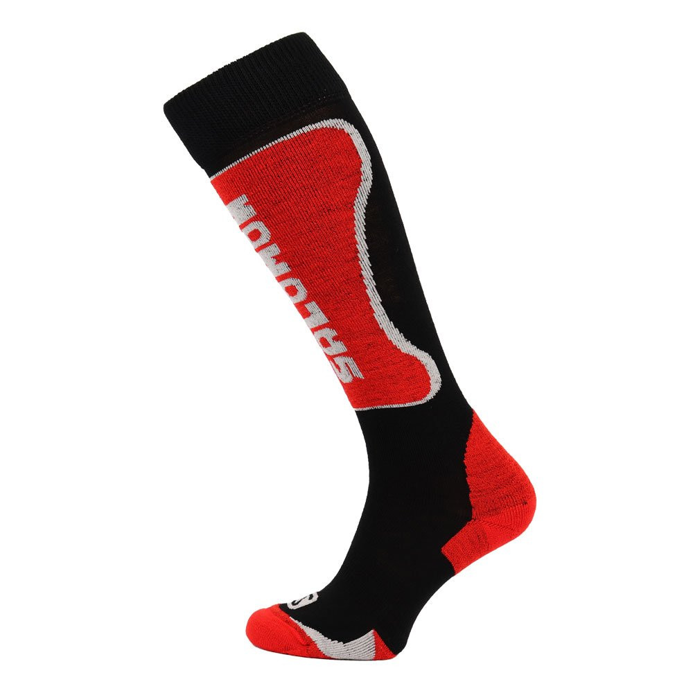 Skarpety narciarskie Salomon Ski Kart Black Red - OUTLET