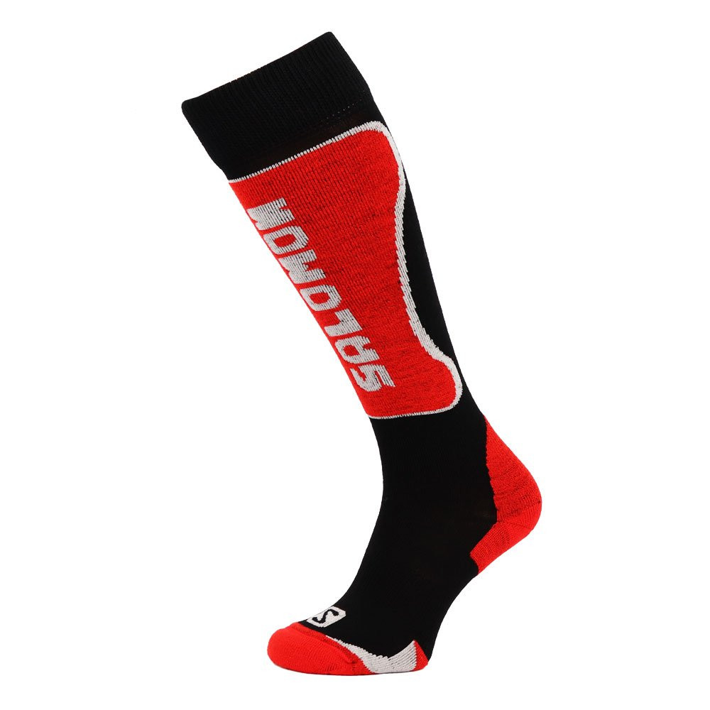 Skarpety narciarskie Salomon Ski Kart Black Red - OUTLET