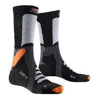 Skarpety biegowe X-Socks X-Country Race 4.0 Black Grey Melange - OUTLET