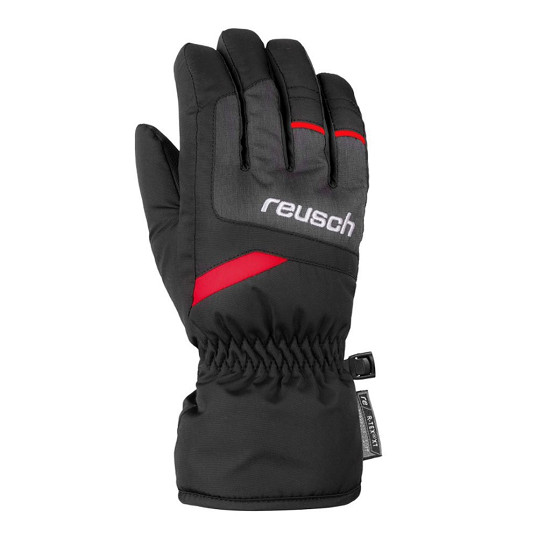 Rękawice narciarskie młodzieżowe Reusch Bennet R-Tex XT Junior Black Melange Fire Red - OUTLET