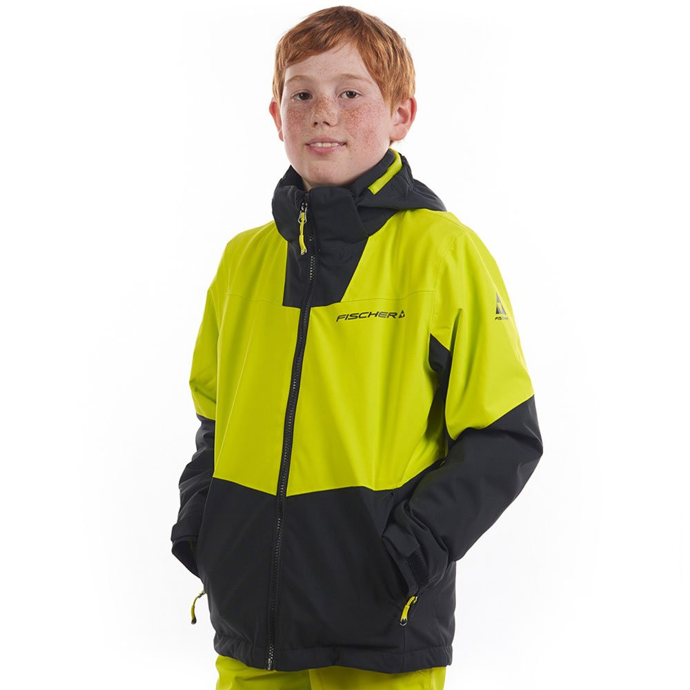 Kurtka narciarska dziecięca Fischer Bansko Jr Evening Yellow - OUTLET